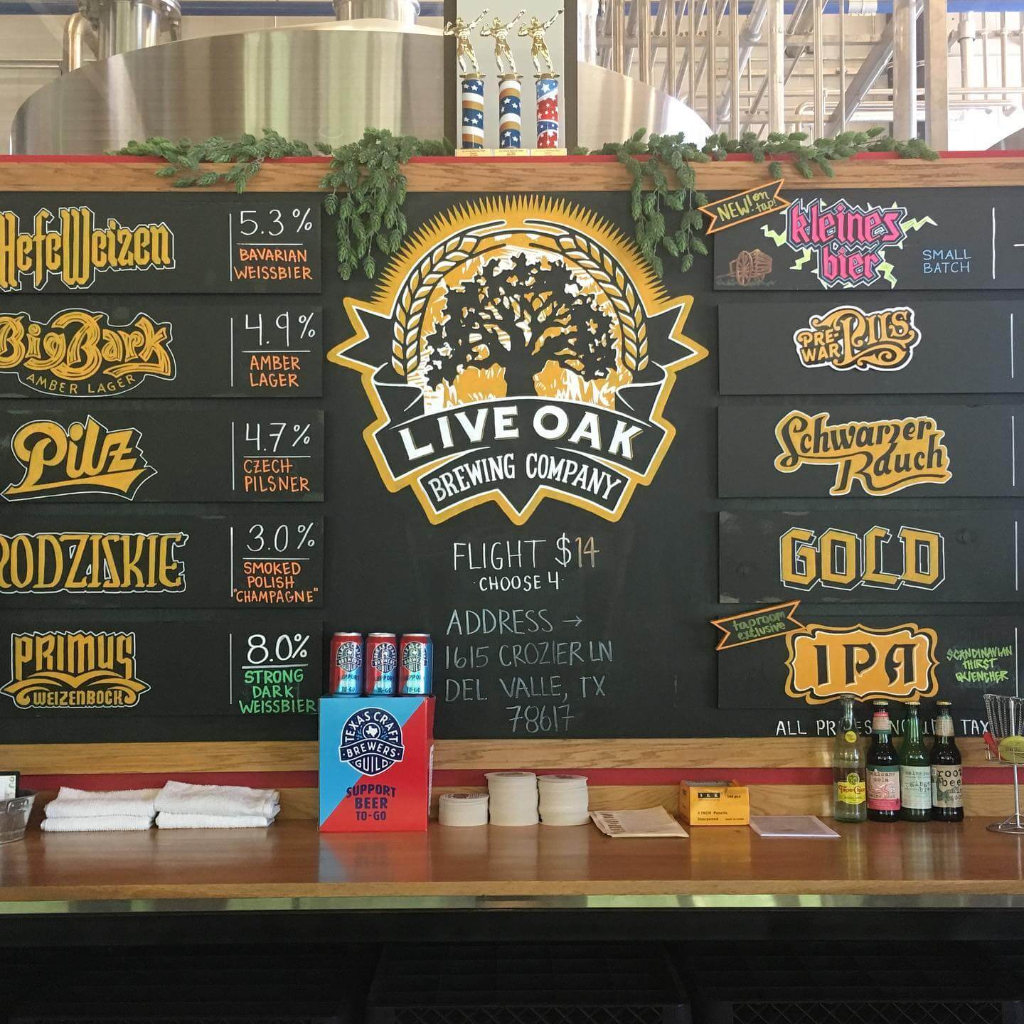 Brewery tour experience